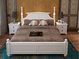 白色美式实木床韩式床欧式床高箱床双人床单人床宜家储物床包邮