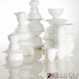 外贸欧式纯白色骨瓷瓷器餐具套装简约4人家用陶瓷碗碟碗盘组合