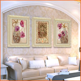 现代简约客厅装饰画沙发背景墙有框三联画欧式玄关卧室壁画挂画