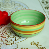 韩式创意瓷碗陶瓷米饭碗面碗汤碗大碗可爱碗彩虹碗家用