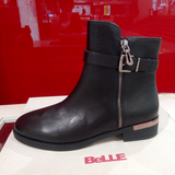 Belle/百丽女鞋专柜正品秋冬休闲时尚小牛皮革女皮靴3C3D9DU1S1