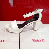 Belle/百丽 女鞋 专柜正品 时尚女皮舒适凉鞋 3N1B2DA1