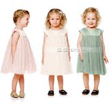 16夏季新款儿童白色粉色绿色公主裙女童高腰礼服裙子纱裙