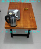 定做美式复古LOFT铁艺实木茶几简约客厅沙发茶桌咖啡桌子做旧餐桌