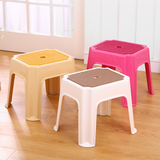 时尚加厚防滑塑料凳子客厅茶几方凳宜家椅子成人换鞋凳儿童小板凳