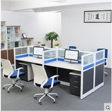 成都办公家具办公桌简约现代4/6人职员屏风卡位员工桌椅组合