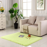房间宜家地毯客厅家用简约现代绿色茶几毯长方形欧式长毛绒可手洗