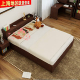 宜家床1.8双人床1.2单人床带抽屉床1.5M现代时尚板式床可定制包邮