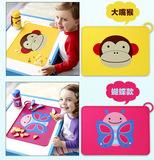 美国Skip Hop婴幼儿童硅胶防水防滑便携可折叠餐垫餐具