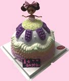 上海芭比迷糊娃娃蛋糕，彩虹蛋糕宝宝 蛋糕生日蛋糕 上海包邮配送