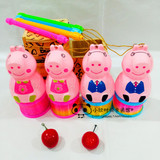 佩佩猪儿童手提灯笼玩具 卡通可爱粉色佩佩小猪学生礼品玩具