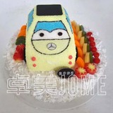 新款创意仿真蛋糕模型 卡通 水果双层汽车塑胶生日假蛋糕样品包邮