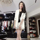 2015新款套装女装韩国东大门代购名媛小香风套装 韩版小西装+短裤
