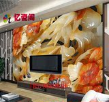 欧式仿玉雕3D客厅瓷砖背景墙仿玉石电视沙发背景墙砖装饰瓷砖壁画