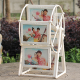 欧式浮雕摩天轮相框摆台组合5寸12张儿童婚纱创意风车相册架包邮