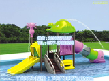 大型室外游泳池水上乐园设备 儿童户外玩具娱乐设施 喷泉戏水滑梯