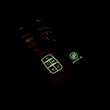 汽车遥控真皮钥匙包5键专用别克新君越昂科威改装夜光折叠钥匙套