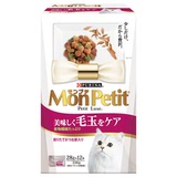日本代购原装进口猫粮MonPetit金枪鱼鲣鱼毛球护理全猫粮336g