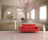 欧式大型3d立体壁画 客厅卧室壁纸沙发电视背景墙纸拓展空间风景
