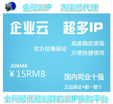 美国日本韩国台湾授权代理商代购云服务器千M转换独享ip软件包月