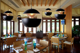 复古工艺铝材个性创意客餐厅咖啡厅酒吧台半圆球形饭店火锅店吊灯