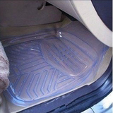 环保无异味PVC汽车塑料乳胶脚垫橡胶地垫防水通用轿车用透明脚垫