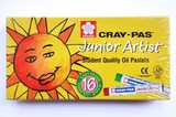 樱花油画棒 16色油画棒 儿童彩色绘画涂鸦棒 软蜡笔 原装正品