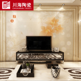川海瓷砖背景墙 高温烧微晶石客厅电视沙发背景墙瓷砖现代幸福3d