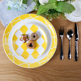 包邮现代欧式陶瓷餐盘摆件样板间会所餐厅厨房橱柜餐具装饰盘摆设