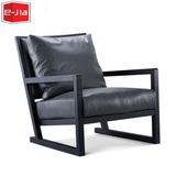 北欧单人沙发椅简约阳台休闲椅创意现代单椅客厅实木卧室椅子定制
