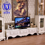 欧式大理石电视柜实木客厅矮柜卧室地柜简约法式电视机柜组合雕花