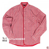 #MisChief现货#CLOT Striped Collarless Shirt 条纹衬衫 外套