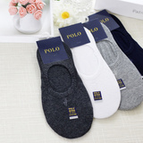 POLO正品男士深口隐形船袜吸汗棉质薄透气舒适夏季纯色简洁短袜子