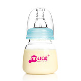 新生儿小奶瓶 仿母乳初生婴儿迷你喝水儿童小孩PP果汁玻璃奶瓶