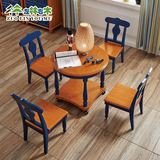 实木儿童书桌椅组合幼儿园宝宝学习桌写字桌画画桌吃饭小方桌圆桌