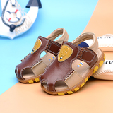 韩版夏季男童凉鞋包头1-2-3-4岁男宝宝鞋子儿童真皮鞋夏天运动鞋