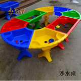 幼儿园圆形沙盘儿童沙水桌太空动力沙桌淘气堡广场戏水沙滩玩具