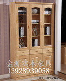 广州深圳珠海三门组装实木书柜 成套书房新西兰松木家具定制订做