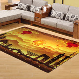 高档中国风地毯中式现代简约客厅茶几地垫沙发脚垫书房餐厅地板垫