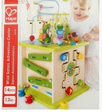 德国Hape 森林动物 游戏盒 1-2岁儿童益智玩具男宝宝女孩早教礼物