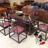 新中式红木家具纯东非红酸枝茶桌椅组合仿古实木功夫茶台泡茶具椅