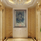 美式欧式复古客厅有框装饰画餐厅竖版过道壁画墙画玄关陶瓷砖挂画