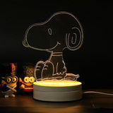 儿童卡通动画生日礼物史诺比Snoopy小夜灯 个性创意三维立体台灯