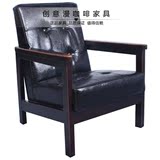 漫咖啡座椅 黑色沙发 古董椅古典椅 欧式椅 老椅子 美式乡村