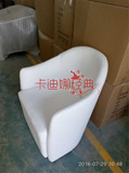 现货白色休闲椅休闲沙发椅现代简约单人椅卧室单人小沙发椅包邮