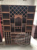 新款红酒货架展柜红酒柜展示架实木定做各种造型木质红酒展示柜
