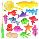 儿童宝宝磁性益智耐摔钓鱼磁性塑料钓鱼玩具磁性钓鱼玩具