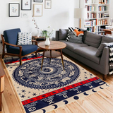 美式地毯客厅现代简约 北欧卡通欧式田园图案卧室床边毯茶几垫