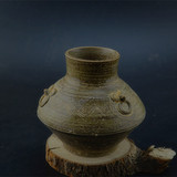 西晋越窑青釉三弦耳罐古董旧货仿古瓷器复古收藏古玩摆件古典装饰