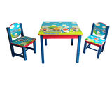 新款儿童学习桌幼儿园卡通桌椅实木书桌学生桌写字台手工桌吃饭桌